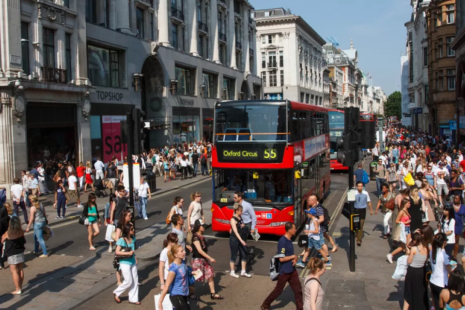 London Crowded Street